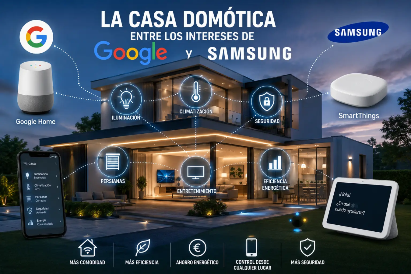 Casa inteligente con conectividad avanzada