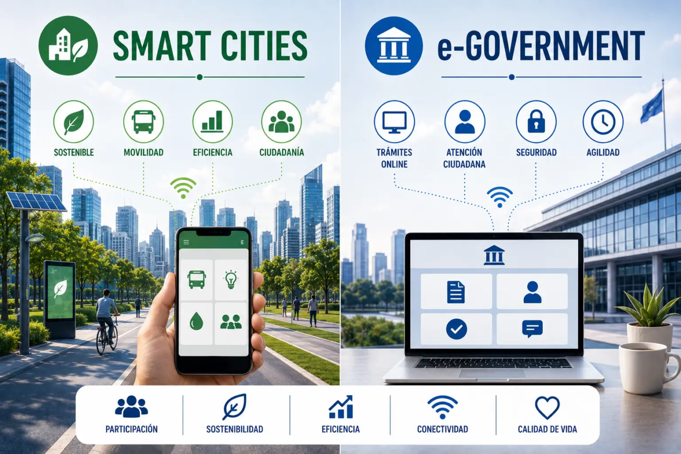 Ciudades inteligentes vs. e-gobierno