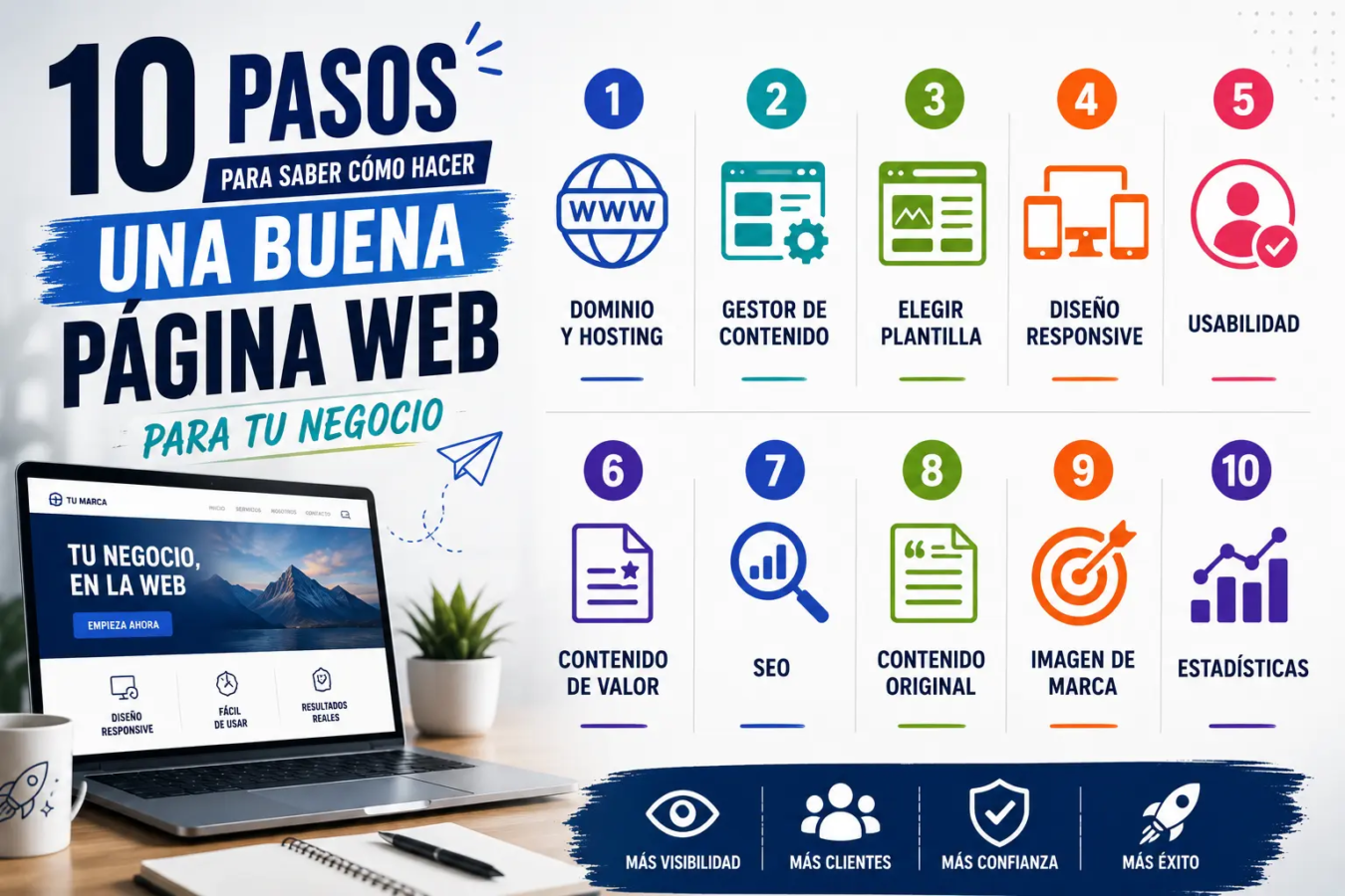 10 pasos para crear tu página web