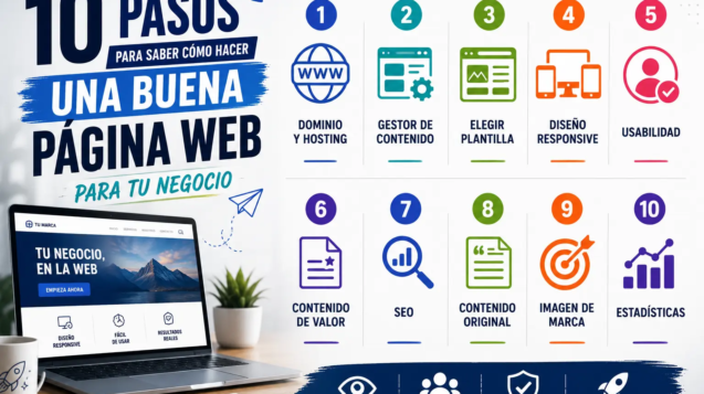 10 pasos para crear tu página web