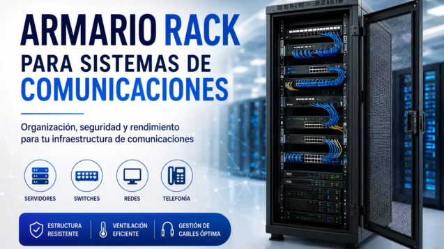 Armario rack para comunicaciones eficientes